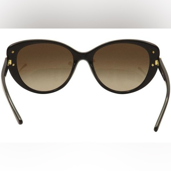 134. Tory Burch Women's TY7092A Black/Gold Cat Eye Sunglasses - Picture 2 of 9